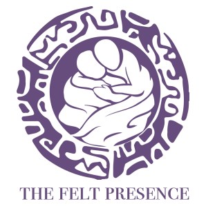 illustration of two people comforting each other wrapped in a blanket